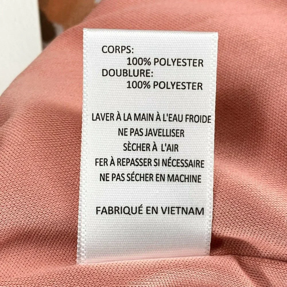 All in Favor Women's M Spaghetti Strap Ruched Front Dress Mauve Spots Dusty Pink - Picture 11 of 11